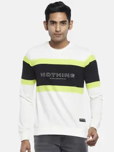 People Men Colourblocked Sweatshirt