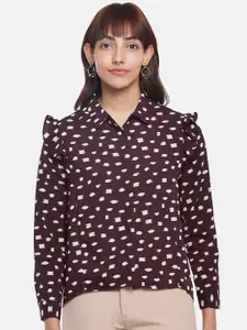 Annabelle by Pantaloons Print Shirt Style Top