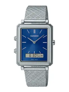 CASIO Men Stainless Steel Bracelet Style Strap Analogue Watch A2086