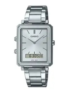 CASIO Men Stainless Steel Bracelet Style Strap Analogue Watch A2084