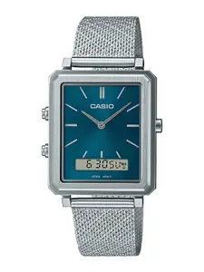 CASIO Men Stainless Steel Bracelet Style Strap Analogue Watch A2087