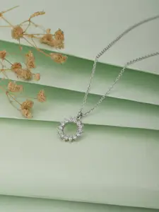 VANBELLE Silver-Toned Sterling Silver Rhodium-Plated Necklace