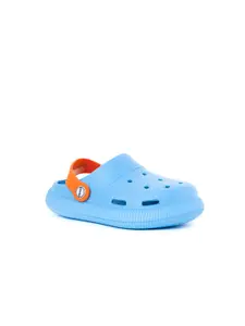 Khadims Boys Blue & Orange Clogs Sandals