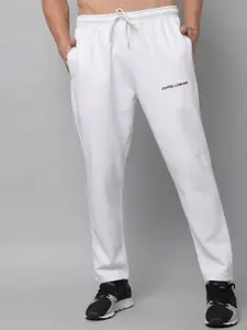 GRIFFEL Men White Solid CottonTrack Pants