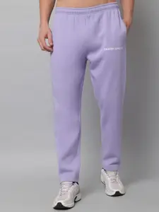 GRIFFEL GRIFFEL Men Purple Solid Track Pants
