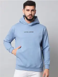 GRIFFEL Men Navy Blue Sweatshirt