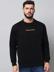 GRIFFEL Men Green Printed Sweatshirt