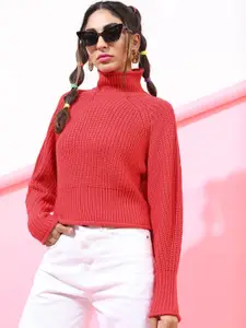 Tokyo Talkies Women Solid Crop Pullover