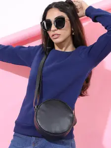 Tokyo Talkies Women Navy Blue Sweatshirt