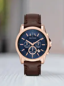 Armani Exchange Men Navy Blue Chronograph Watch AX2508I