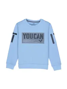 Status Quo Boys Blue Printed Sweatshirt