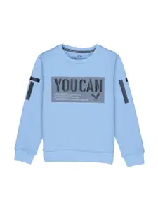 Status Quo Boys Blue Printed Sweatshirt