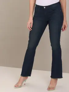 U.S. Polo Assn. Women U S Polo Assn Women Women Blue Flared Mid-Rise Stretchable Jeans