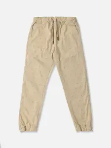 Allen Solly Junior Printed Cotton Flared-Fit Track Pants