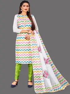 JULEE Embroidered Pure Cotton Unstitched Dress Material