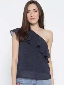Sera Women Solid One Shoulder Top