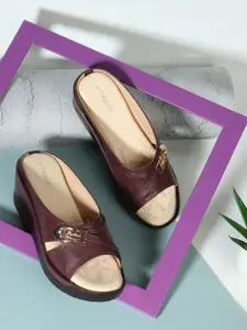 TRASE Open Toe Wedge Heel Sandals