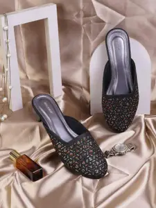 WALKWAY by Metro Embellished Block Heel Mules