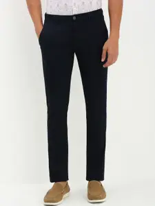 Allen Solly Men Ultra Slim Fit Mid-Rise Flat-Front Trousers
