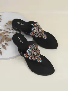 Metro Synthetic Block Heel Sandals