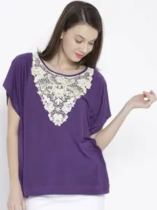 Sera Women Solid Round Neck Top