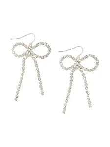 Accessorize Crystals Studded Contemporary Drop Earrings