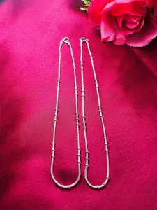 Arte Jewels Sterling Silver-Plated Anklet