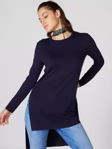 Dream Beauty Fashion Women Solid Round Neck Top