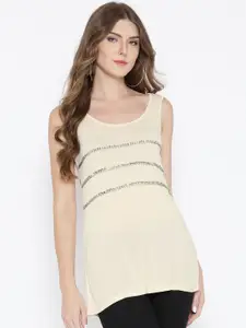 Sera Women Bling & Sparkly Scoop Neck Top