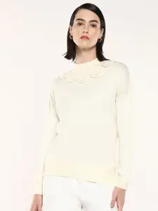 RAREISM Women Solid Turtle Neck Pullover