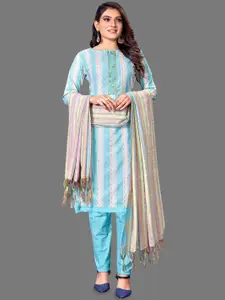 JULEE Embroidered Unstitched Dress Material