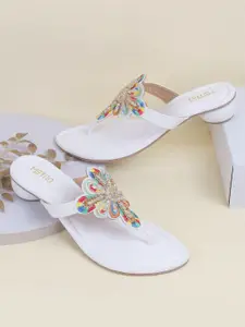 Metro Women Embellished Block Sandals