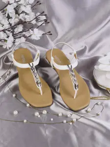 Metro Women T-Strap Flats