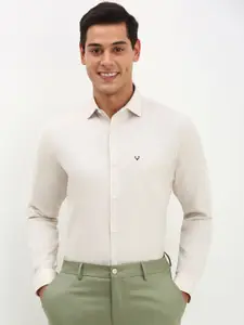 Allen Solly Men Spread Collar Solid Cotton Slim Fit Formal Shirt