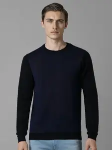 Louis Philippe Men Striped Pullover