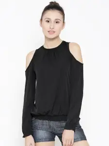 Sera Women Solid Round Neck Top