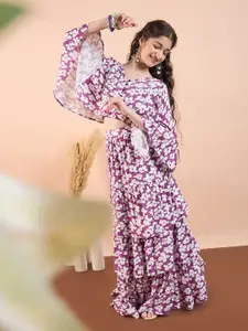 Stylo Bug Girls Printed Ready to Wear Lehenga Choli