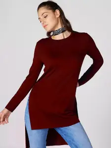 Dream Beauty Fashion Women Solid Round Neck Top