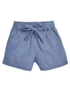 Cub McPaws Girls Mid-Rise Denim Shorts