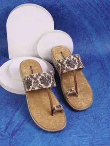 WALKWAY by Metro Embellished Printed Synthetic Wedge Heel Sandals