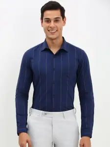 Allen Solly Men Spread Collar Striped Polycotton Slim Fit Formal Shirt