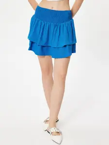 Koton Layered A-Line Mini Skirts