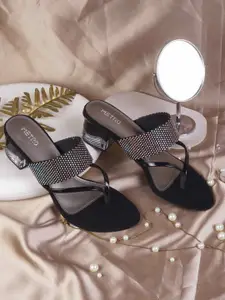 Metro Women Embellished Block Sandals