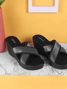 Metro Printed Wedge Heeled Sandals