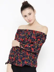 Sera Women Floral Printed Off-Shoulder Top