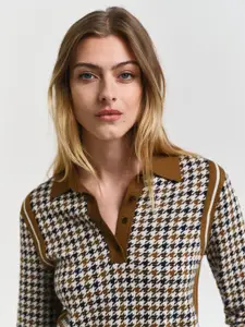 GANT Women Checked Woollen Pullover