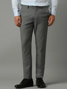 Louis Philippe Men Solid  Slim Fit Formal Trousers