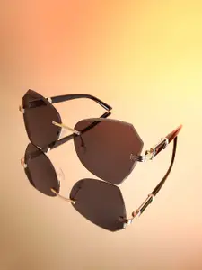 HAUTE SAUCE by  Campus Sutra HAUTE SAUCE by Campus Sutra Women Sunglasses with Polarised Lens AW24_HSSG2596-Onyx Black