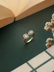 Saraf RS Jewellery Saraf RS AD Studded Adjustable Finger Ring