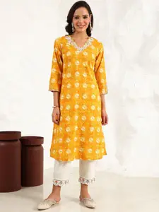 W Women Floral Printed Kurta